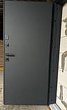 Двері вхідні TEHNO DVERI Еліт плюс Афіна фарбований МДФ вулиця 960х2050 Антрацит, фото 6