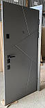 Двері вхідні TEHNO DVERI Еліт плюс 4К Стиль квартира 960х2040 Кварцит/Білий супермат, фото 4