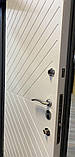 Двері вхідні TEHNO DVERI Еліт 3К Ескада вулиця 960х2040 Антрацит/Білий супермат, фото 2