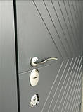 Двері вхідні TEHNO DVERI Еліт 3К Ескада вулиця 960х2040 Антрацит/Білий супермат, фото 5