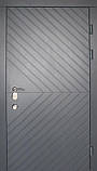 Двері вхідні TEHNO DVERI Еліт 3К Ескада вулиця 860х2040 Антрацит/Білий супермат, фото 3