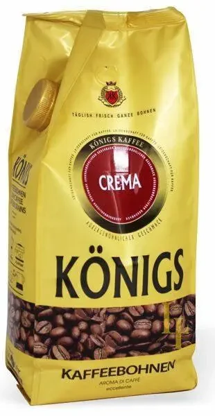 Кава в зернах Konigs Crema 1кг, Німеччина, фото 1