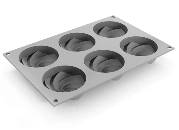 Форма-молд силіконова фабрична Small Spiral tarts, фото 3