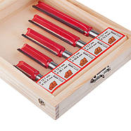 Набір фрез пазових прямих, 5 шт. INTERTOOL HT-0075, фото 3