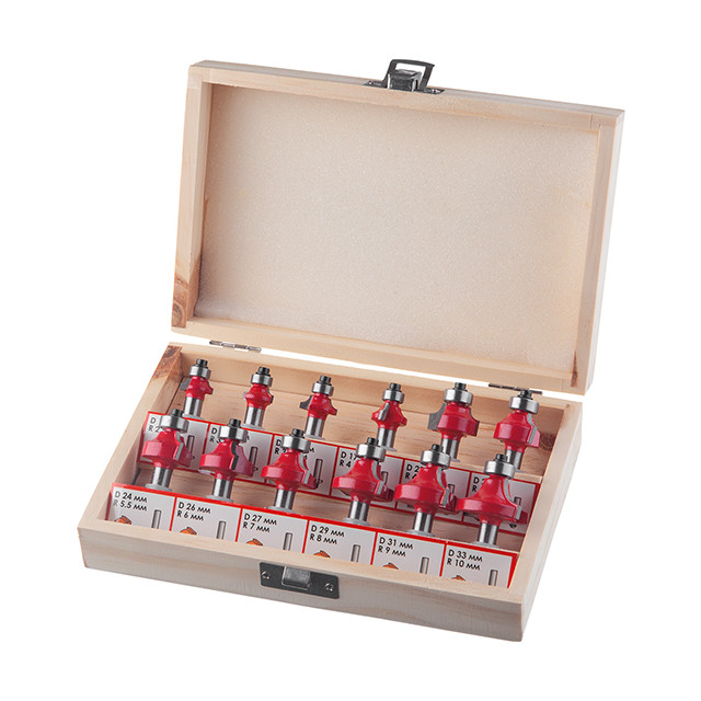 Набір фрез кальовочних, 12 шт. INTERTOOL HT-0077, фото 1