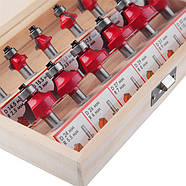 Набір фрез кальовочних, 12 шт. INTERTOOL HT-0077, фото 3