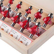 Набір фрез кальовочних, 12 шт. INTERTOOL HT-0077, фото 4