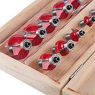 Набір фрез кальовочних, 12 шт. INTERTOOL HT-0077, фото 5