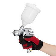 Фарбопульт пневматичний LVMP, професійний, форсунка: 1,4 мм, верхній пластиковий бачок: 600 мл, 2 бар, фото 6