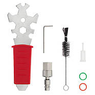 Фарбопульт пневматичний LVMP, професійний, форсунка: 1,4 мм, верхній пластиковий бачок: 600 мл, 2 бар, фото 7