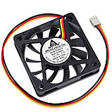 Вентилятор GDSTIME GDA6010 12V 0.1A 3500rpm, безщітковий, Sleeve, 2510-3pin, для 3Д-принтера та верстатів ЧПК, фото 2