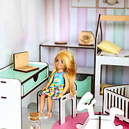 "Дитяча New" набір лялькових меблів NestWood для Барбі біло-м'ятна, фото 8