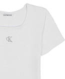 Дитяча футболка Calvin Klein у рубчик 1159842117 (Білий S), фото 2