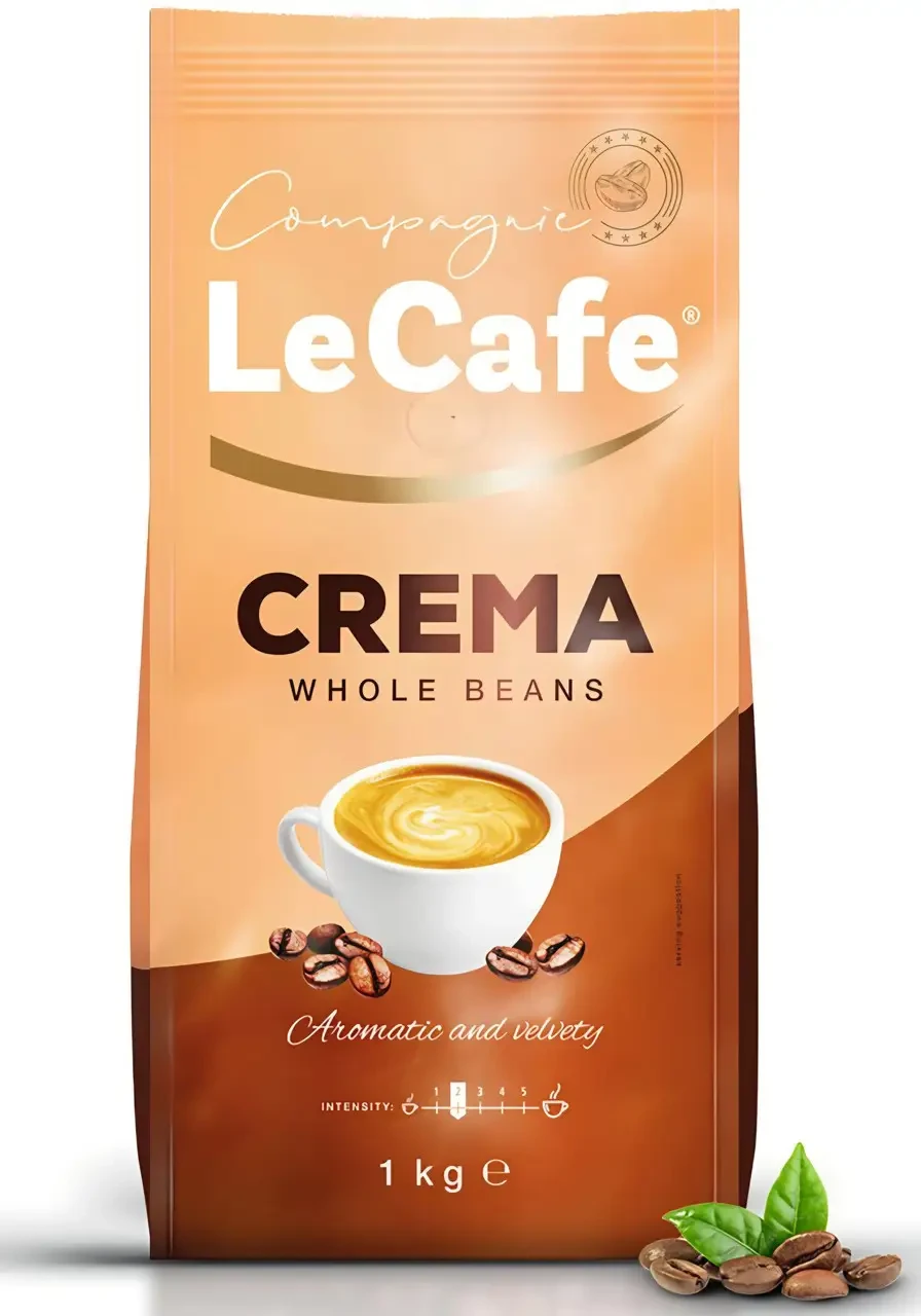 Кава в зернах Le Cafe CREMA 1000г, Польща, фото 1
