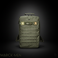 Тактичний медичний рюкзак Marck-men на 23л. Тактичний рюкзак медика з ампульницею та медичними сумками. Хакі