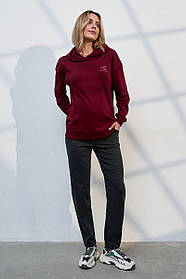 Джинси для вагітних Leyton чорно-сірі з потертостями