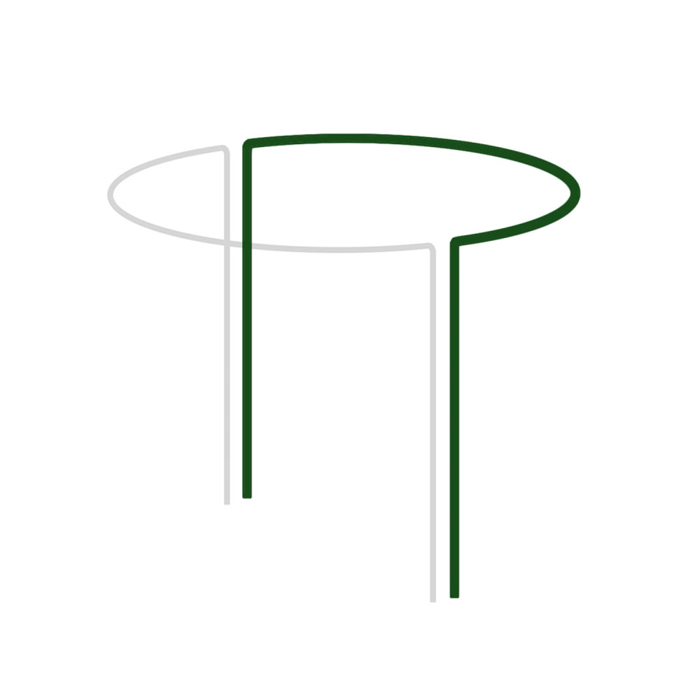 Опора для рослин кільцева 1/2 кола, 85см, Ø40см, TYRP44085, фото 1