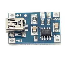 Micro USB контролер заряду батарей tp4056