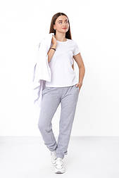 Штани жіночі стильні спортивні однотонні з начосом