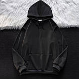 Базове худі жіноче з кишенею кенгуру та капюшоном двонитка 42-46 48-52, фото 3