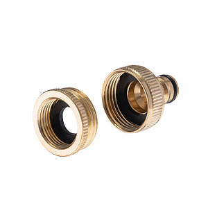 Адаптер латунний для з'єднувача 1/2" з внутрішньою різьбою 3/4" та 1", STORM INTERTOOL GE-1211