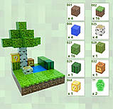 Конструктор магнітний Minecraft Magnetic Cube «Маленький ліс» 48 кубики, фото 10