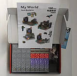 Конструктор магнітний Minecraft Magnetic Cube «Орбітальна станція» 100 кубиков, фото 7