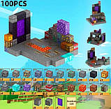 Конструктор магнітний Minecraft Magnetic Cube «Орбітальна станція» 100 кубиков, фото 10