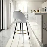 Міцний м'який набір барних стільців Sachel 6 шт., фото 4