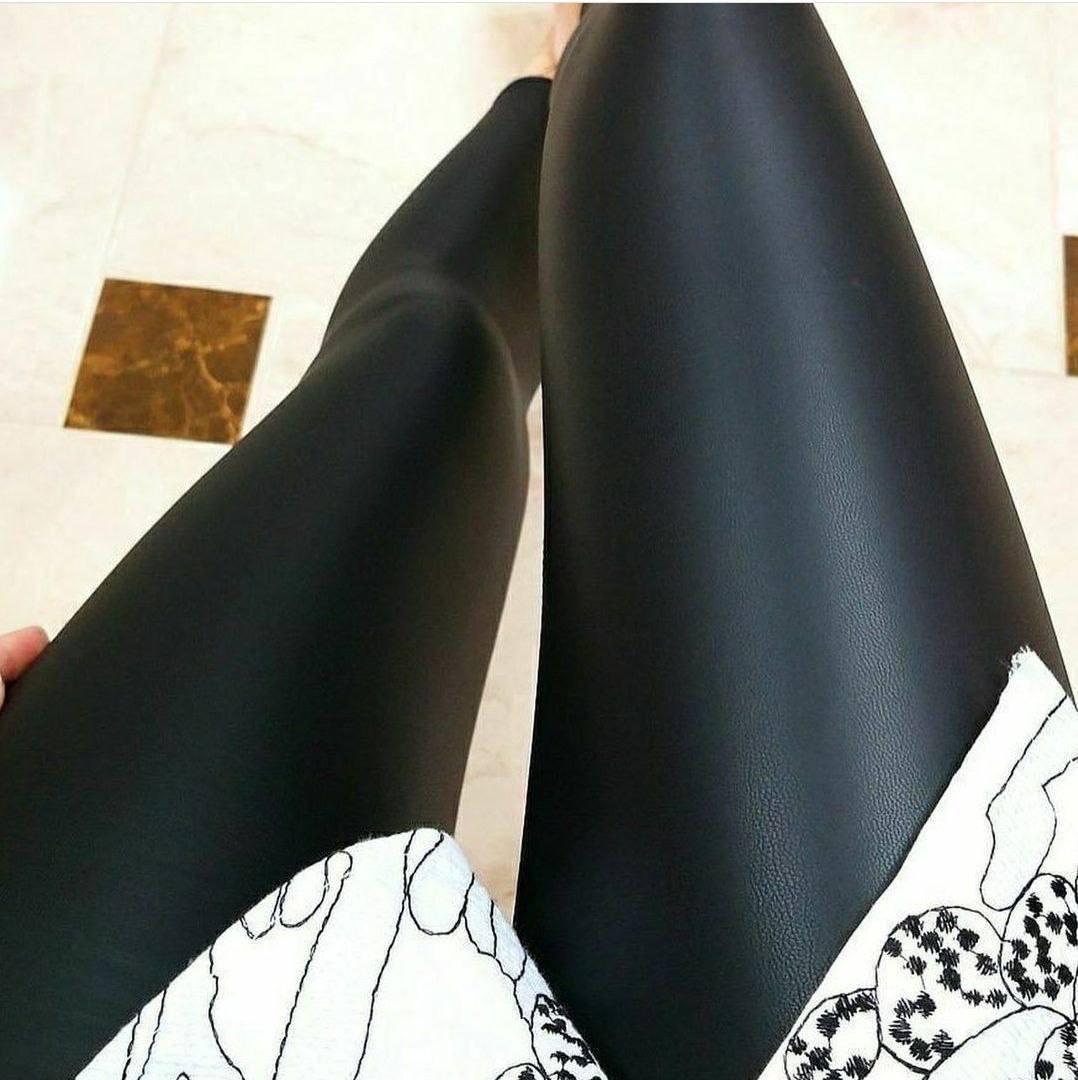 Жіночі лосини на флісі; Колір: чорний; Розміри: С, М, Л;, фото 1