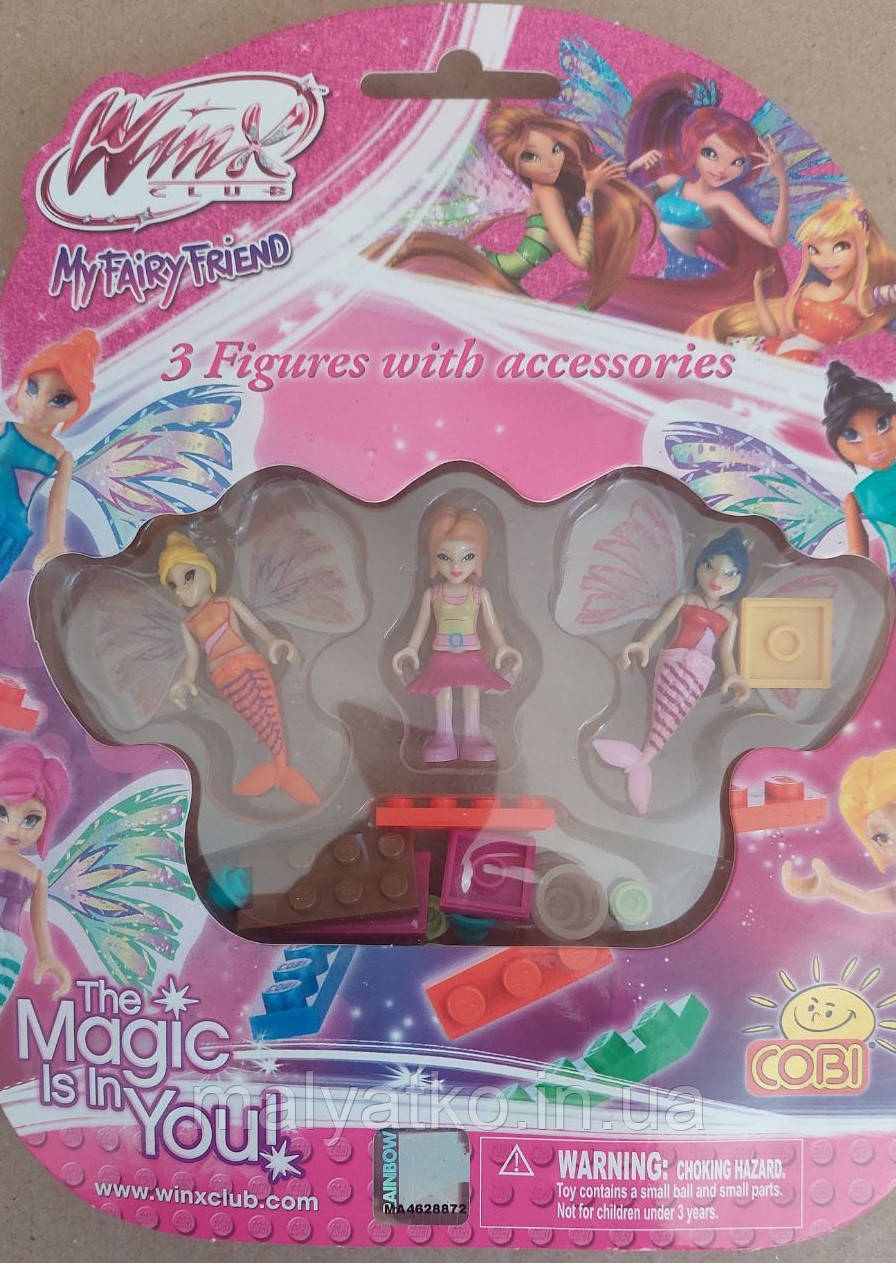 Конструктор Фігурки Вінкс-2 3шт в блістері COBI, фото 1