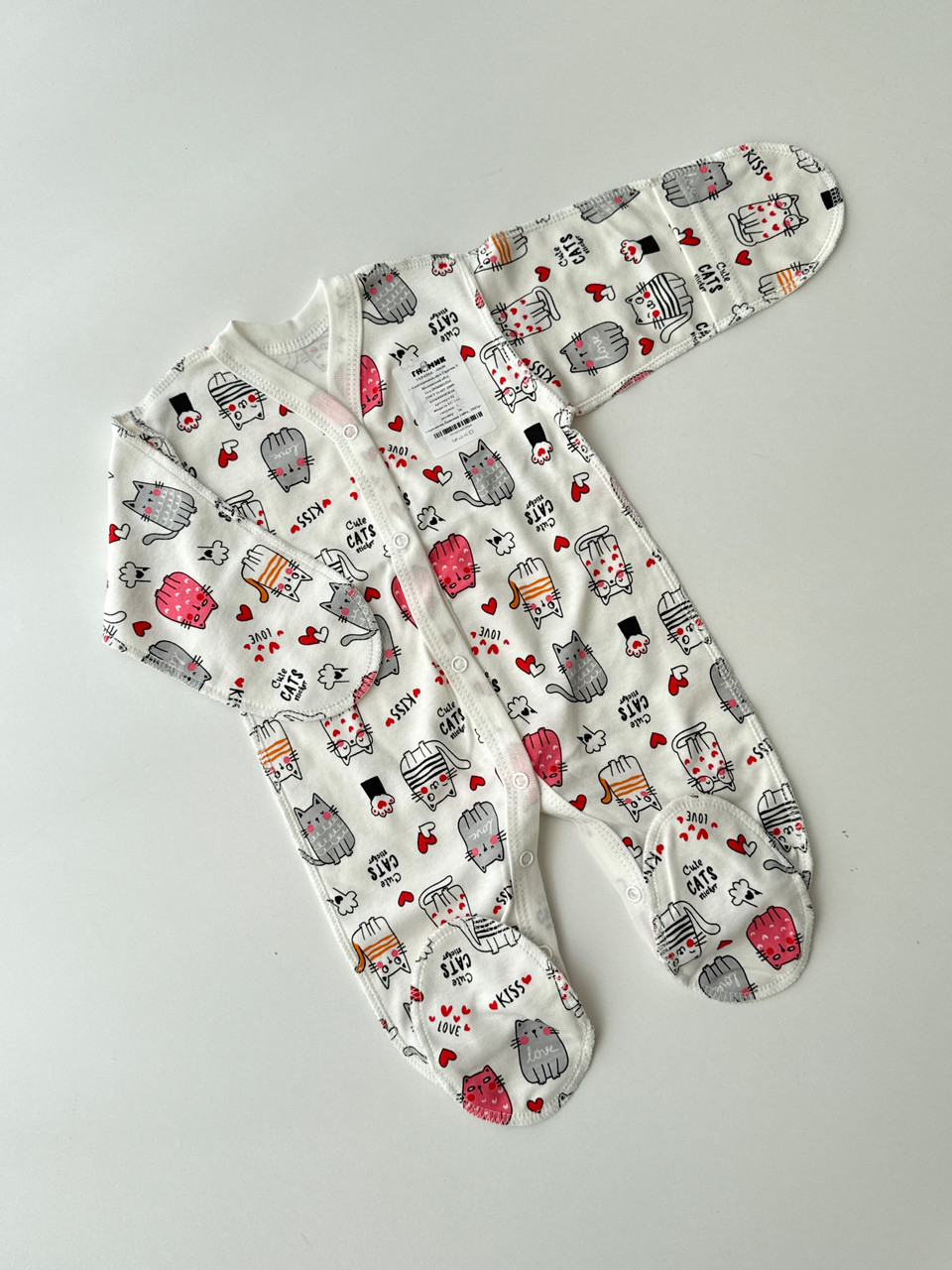 Спальник в тканині інтерлок, ручки закриті 56р, фото 1