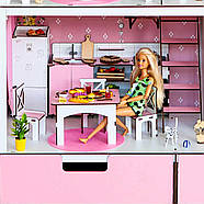 Великий набір лялькових меблів NestWood для Барбі рожево-м'ятний 32 од, фото 9