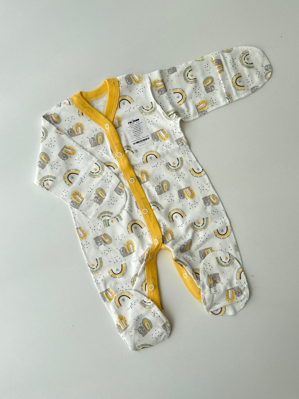 Спальник в тканині інтерлок, ручки закриті 56р, фото 1