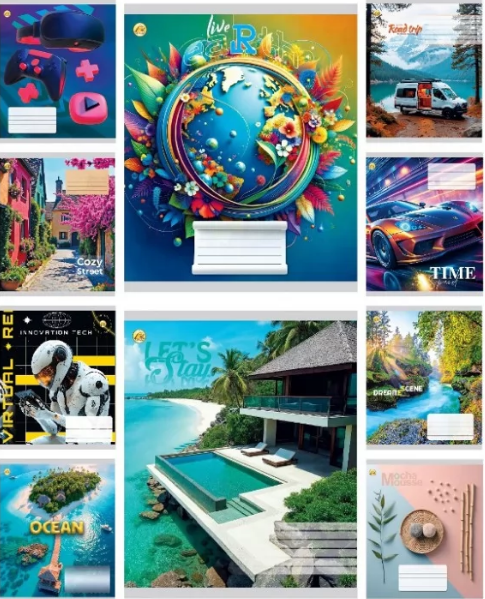 Зошит 60арк. лін. /ТВ/ "Мікс" №ТА62600(10)(160), фото 1