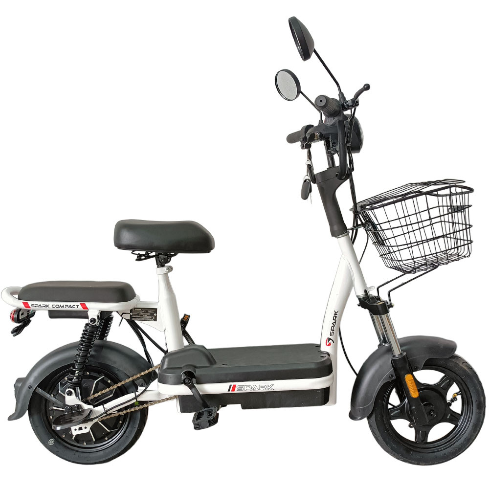 Велосипед з електромотором SPARK COMPACT 14" 48V/400W/12Ah Чорний, фото 1