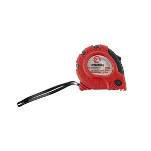 Рулетка з металевим полотном, з фіксатором, 10 м, 25 мм, "Супер Магніт" INTERTOOL MT-0310