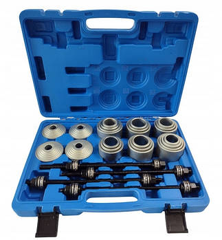 Набір для демонтажу сайлентблоків підшипників та втулок 28 ел 34-82 mm S10974