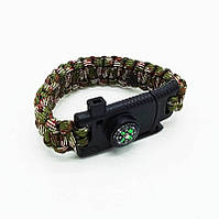 Браслет із паракорду з компасом і вогнивом, Marpat, нейлон, PRC