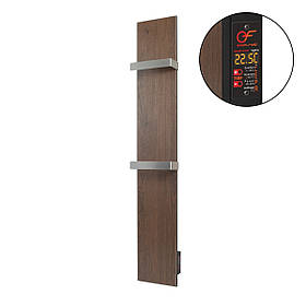 Керамічна рушникосушарка Flyme 420ТB (2R) з двома ручками (колір коричневе дерево)