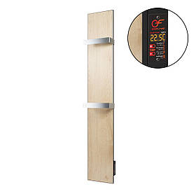 Керамічна рушникосушарка Flyme 420ТB (2R) з двома ручками (колір бежеве дерево)