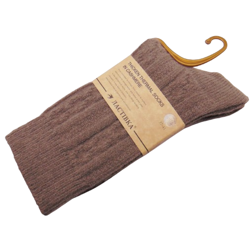 Жіночі термошкарпетки кашемір 37-41 капучино Ластівка 10751, фото 1