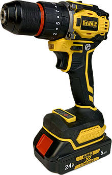 Акумуляторний ударний безщітковий шурупокрут DeWALT DCD791 (24V 5Ah)