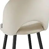 Набір із 2 барних стільців Sachel кремовий/чорний, фото 5