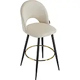 Набір із 4 барних стільців Sachel кремовий/чорний, фото 8