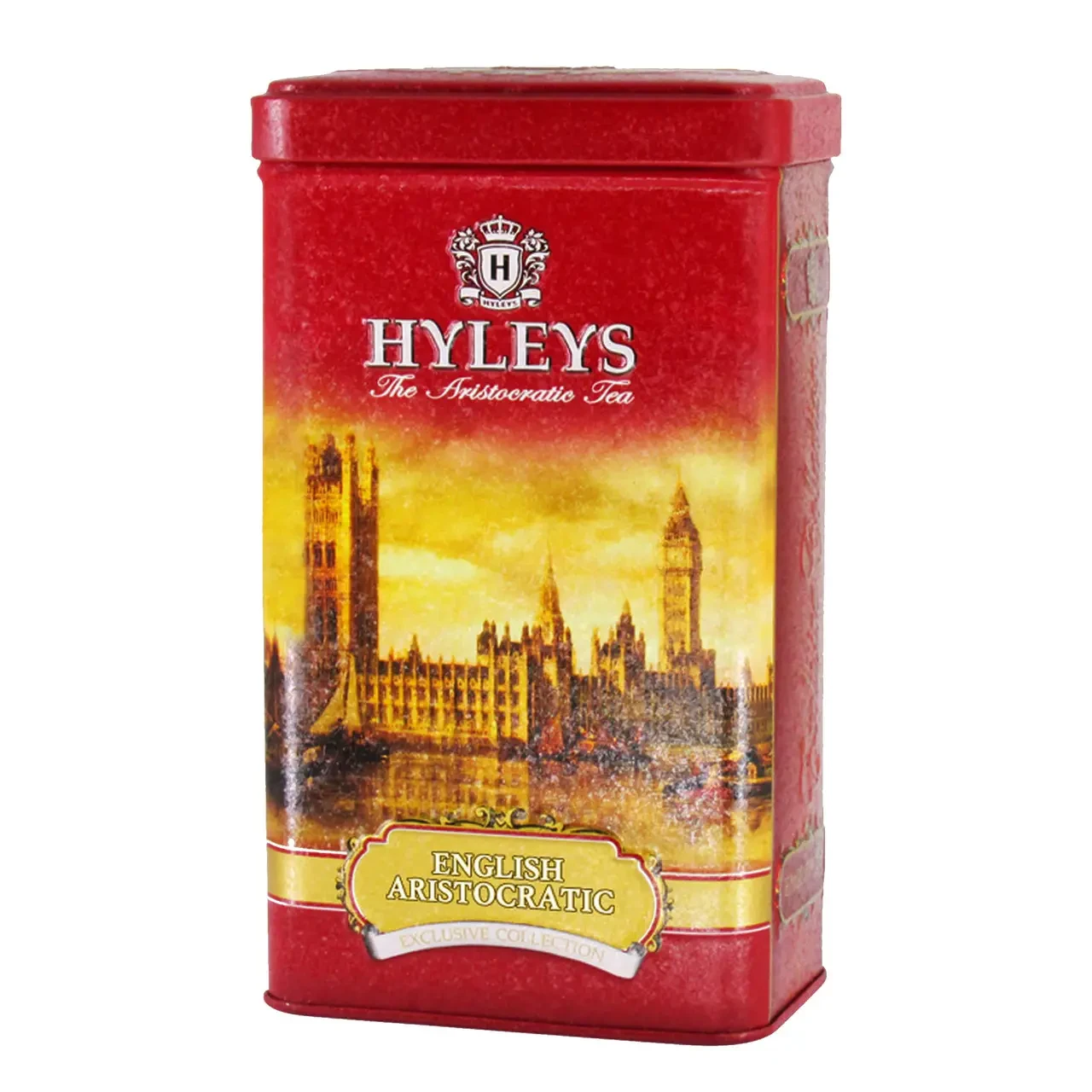 Чай Hyleys чорний Англійський аристократичний крупнолистовий 100 г жерстяна банка, фото 1