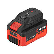 Адаптор для акумулятора Li-ion 20 В, USB 2A, LED ліхтар INTERTOOL WT-9300, фото 4