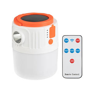 Ліхтар для кемпінгу підвісний, сонячна панель, ДК, STORM INTERTOOL LB-0214