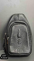 Чоловіча шкіряна сумка/слінг Croco (оптом/розниця)