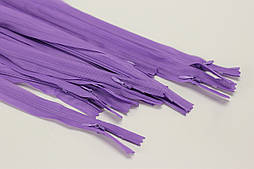 Блискавка потайна бузкового кольору (довжина 50 см.) № МП 1-51